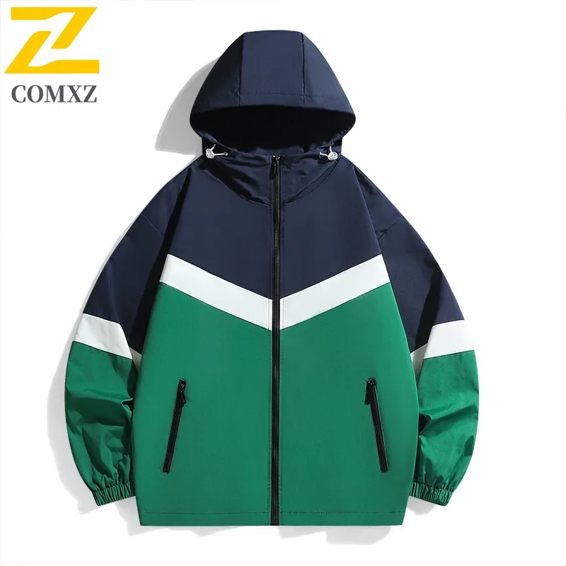 

Brand Luxury New Jacket 2025 Classic Hooded Outdoor Camping Windproof Coat Casual Trendy Sportswear Thin Spring Autumn Garment