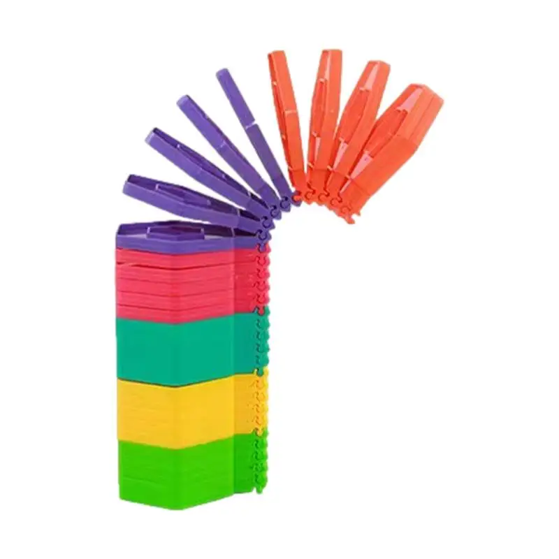 

Early Development Educational Folding Coil Gear Clapping Toy For Stress Relief Colored Stacked Circles Funny Folding Toy