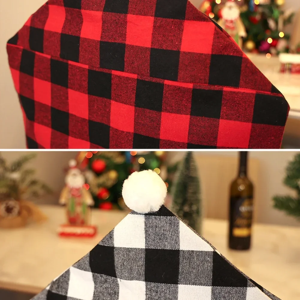 

4Pcs Buffalo Plaid Chair Covers For Dining Room Chairs Slip On Check Pattern Seat Covers For Protecting Furniture From Damage