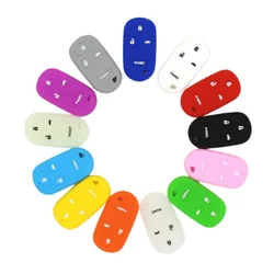 3 Buttons Silicone Car Key Cover Case for Honda Accord Civic 2001 2002 2003 2004 2005 1996-1998 CRV Odyssey CX DX HX Shell Fob