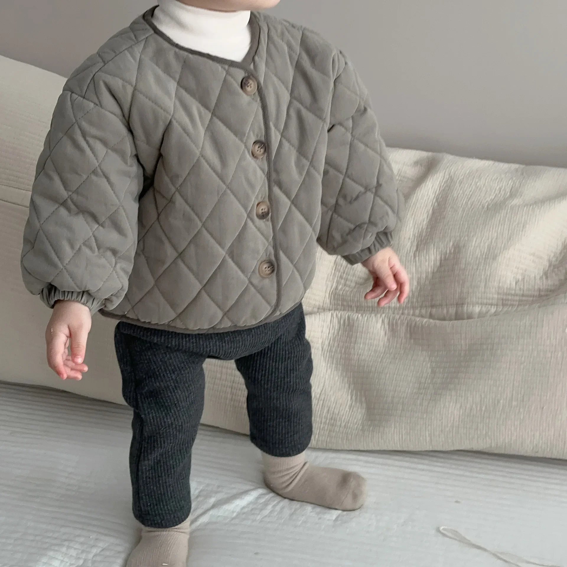 Baby Clothes Autumn and Winter Clothing Korean Children Clothing Baby Outerwear Boys Cotton Jacket Fleece Warm Coat