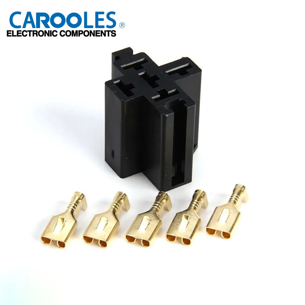 Car/Auto Relay Socket with 6.3mm Terminal for Universal 40A Car Relay