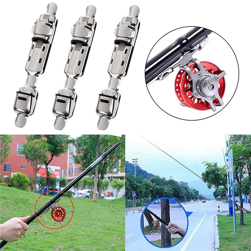 A64T-40Pcs الصيد رود بكرات حامل الصيد بكرة مقعد الصيد بكرات حامل سطح السفينة عجلة الصيد قضيب حامل قصاصة صيد السمك