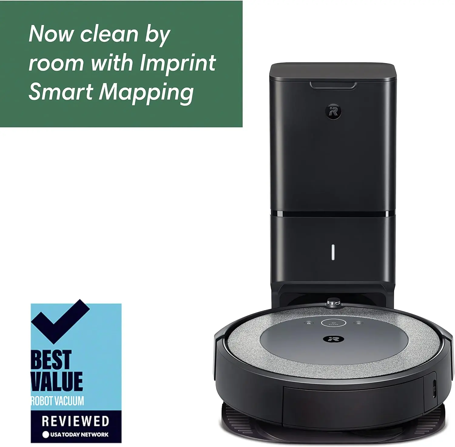 Self-Emptying Robot Vacuum Now Clean by Room with Smart Mapping Empties Itself for Up to 60 Days Works with Alexa