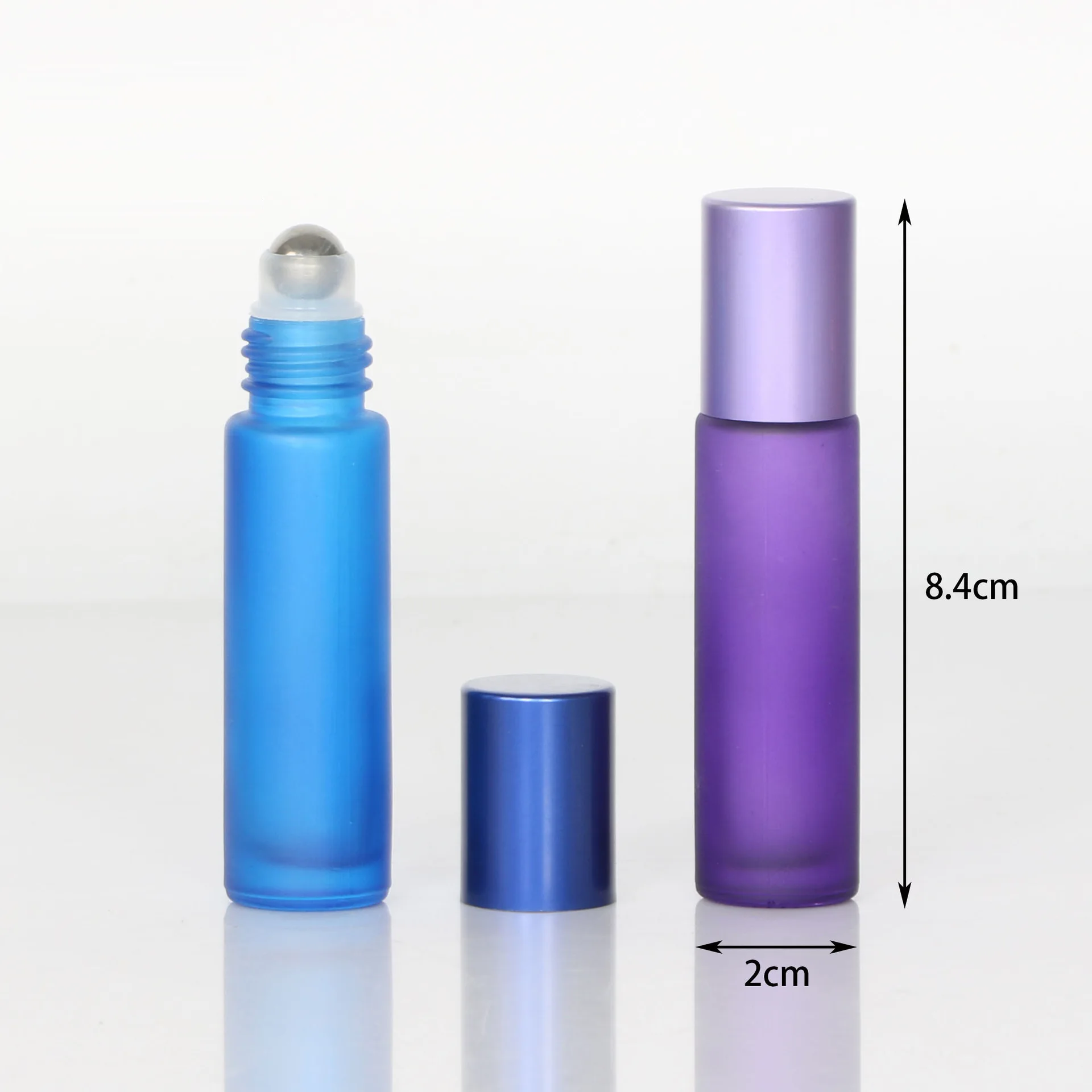 10ml Essential Oil Roller Ball Empty Bottle Perfume Rollerball Dispenser Eye Massage Applicator Sample Glass Cosmetic Container