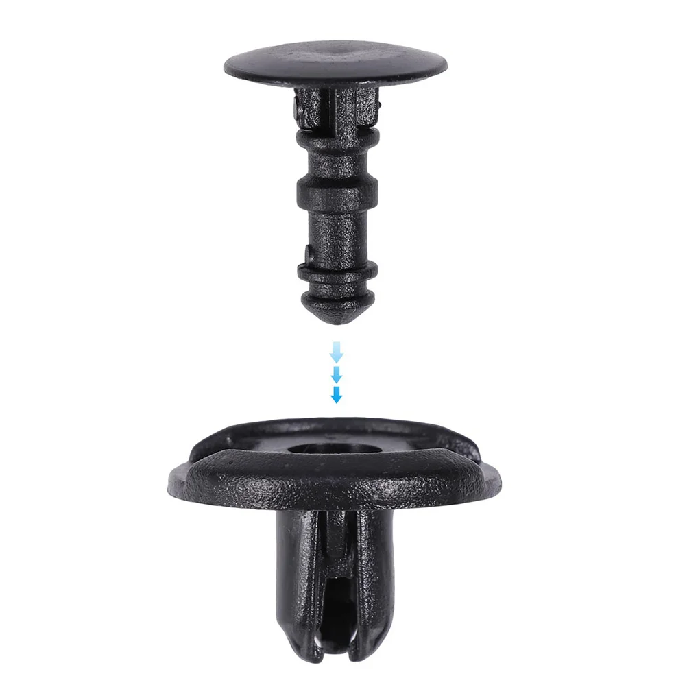 

80Pcs Leaf Inner Liner Fastener Clips Strong Polyformaldehyde Push Type Bumper Shield Retainer Car Fastener Rivet Clips