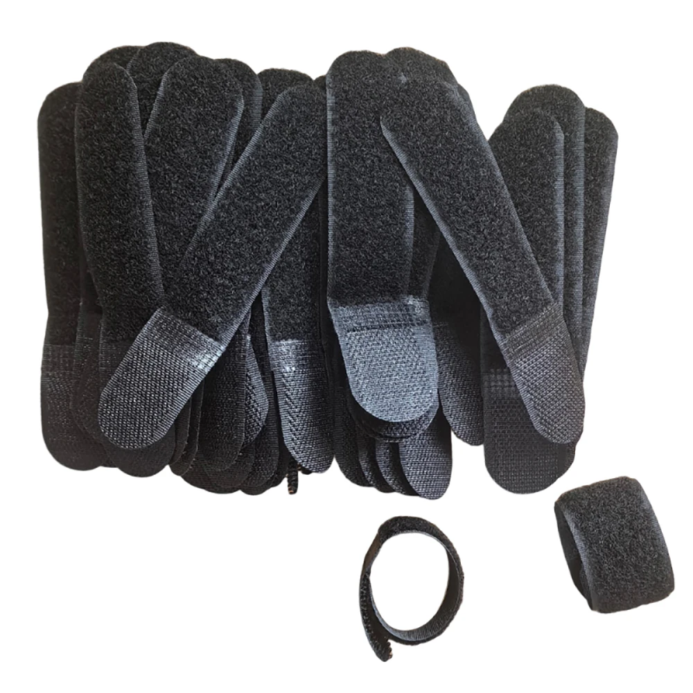 20 Stück 12 cm taktische Befestigungsriemen mit Klettverschluss, wiederverwendbare Riemen, Molle-Nylonriemen für Outdoor-Taschen, Kleidung, Schuhe, Rucksäcke – Detail 9