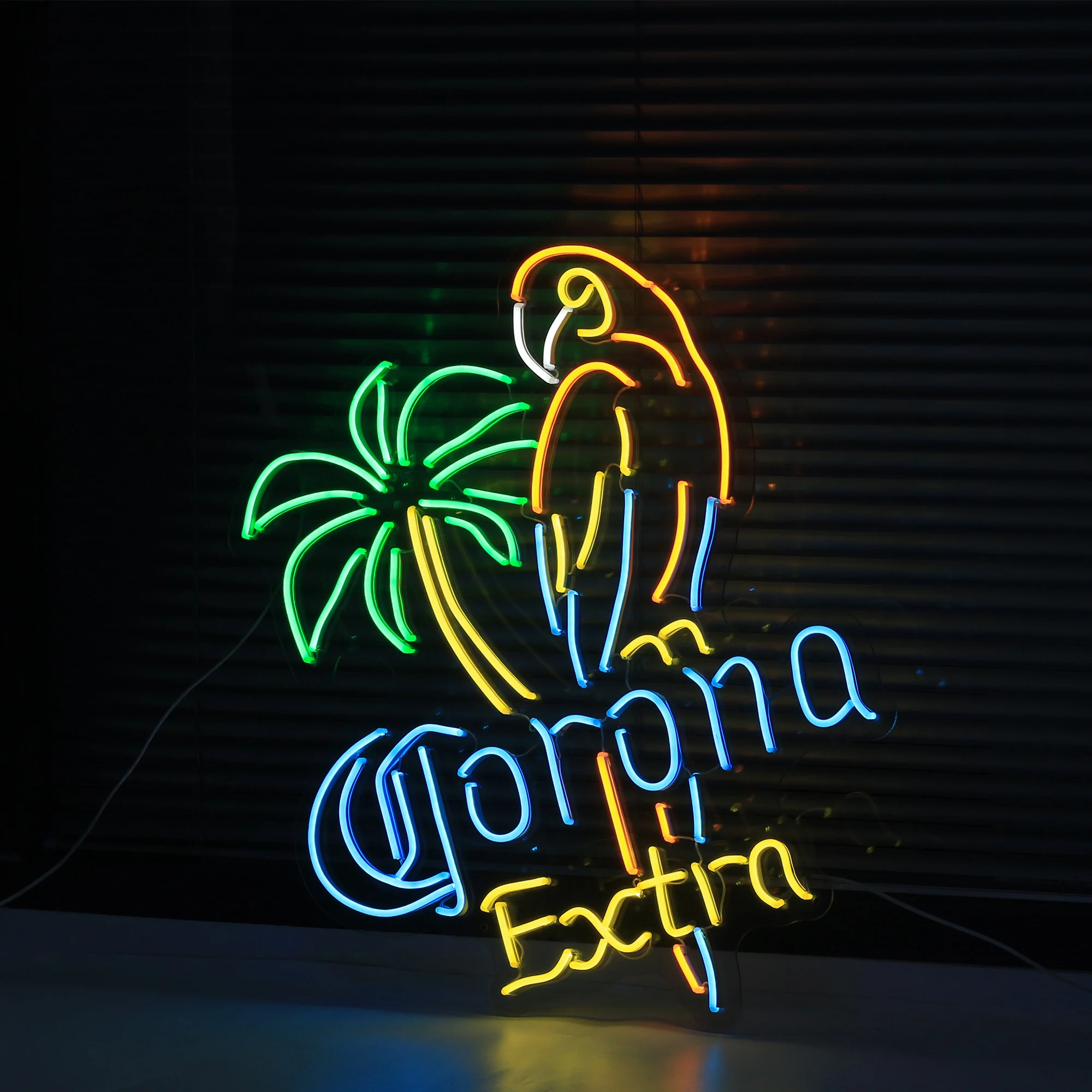 

Custom Made Neon Sign Wall Parrots on Vacation LED Light Flex Neon Handmade Beer Bar Shop Logo Pub Store Club Nightclub Decor