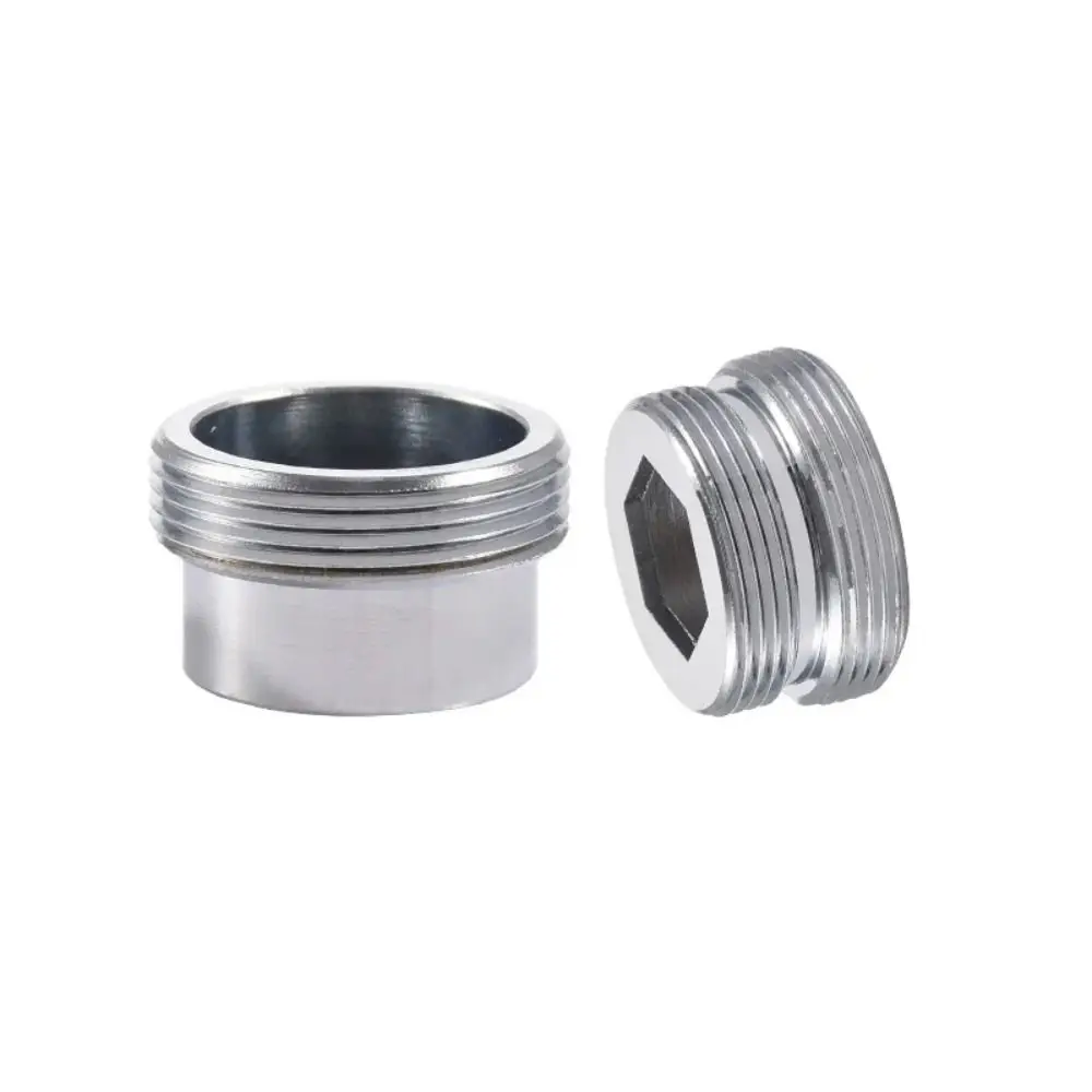 

New 18/20/22/24mm To 22mm Water Filter Adapter With Washer Metal Faucet Connector Tap Aerator Connector Bathroom