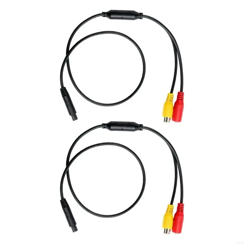 Backup Camera Adapter Harness,4Pin Male to CVBS Female Video Wiring Cable with DC12V Input DC3.3V Output, for Vehicle F19E