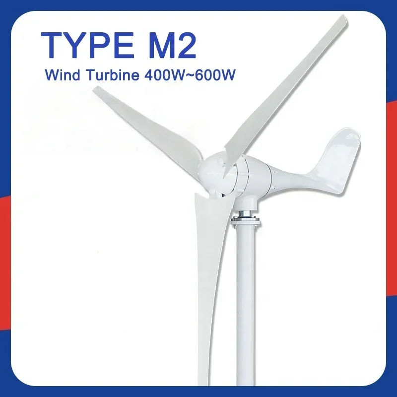 550/600/650/750/850/900mm Black/White Wind Generator Wind Turbines Blades High Strength Nylon Fiber Windmill Accessories