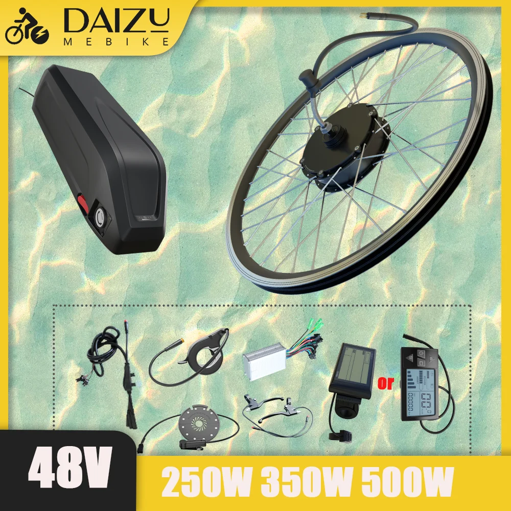 

48V 250W 350W 500W Electric Bicycle Kit 20’’ 24’’ 26’’ 27.5’’ 700C(28 29) E-Bike Brushless Gear Hub Motor bicicleta eléctrica