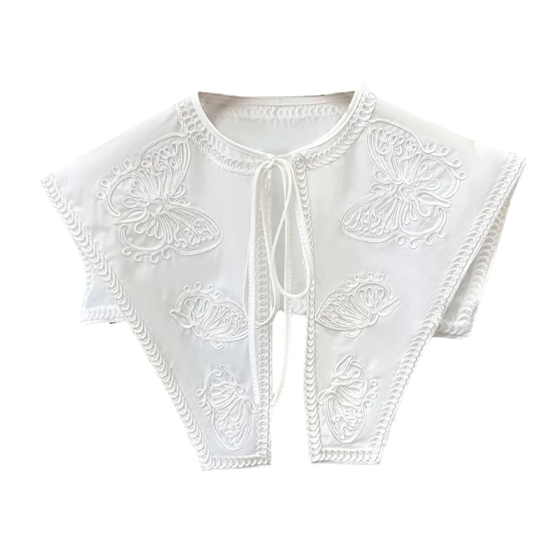 

U0DC White Butterfly Pattern Patter