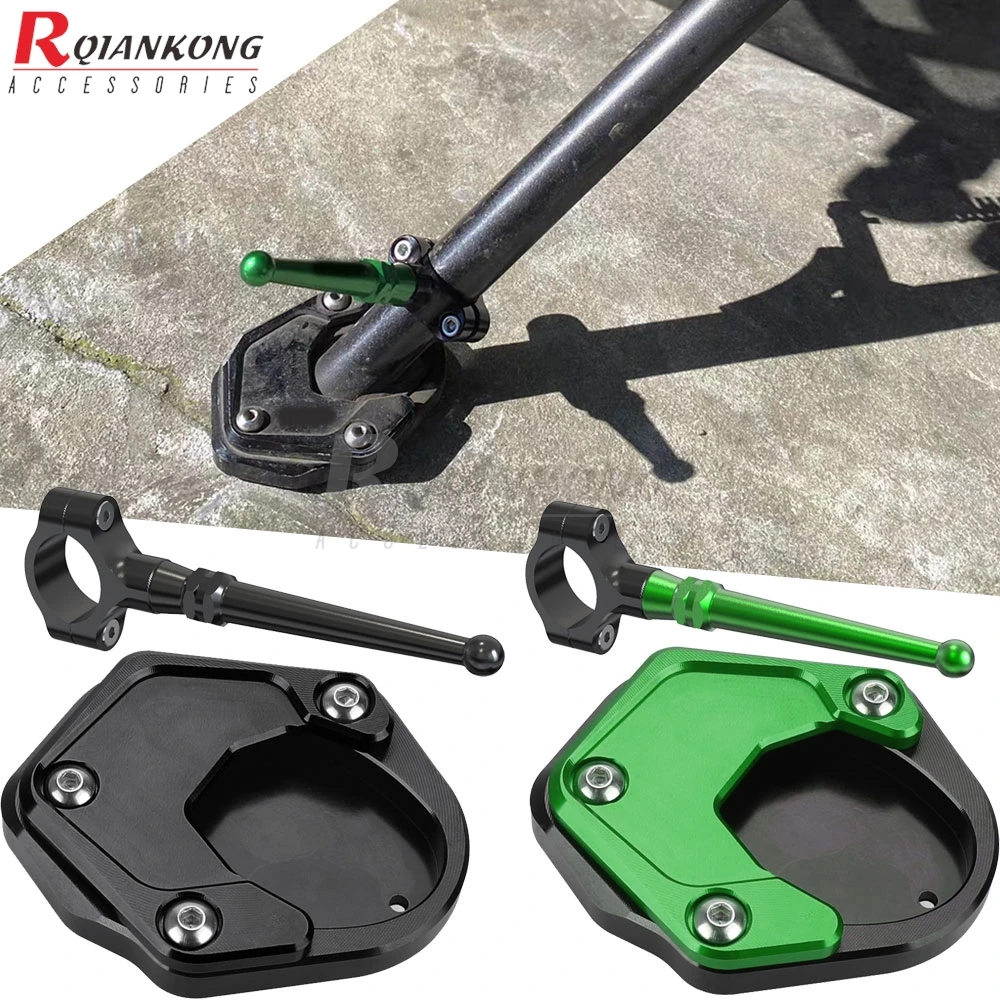 

2020-2026 For Kawasaki Motorcycle Side Stand Extension Kits Ninja400 Z400 Kickstand Nose Foot Pedal Assistant Tool Support Parts