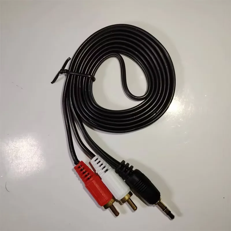 Suitable for PC DVD, Computer TV Recorder, Speaker 3.5mm to 2 RCA Audio and Video Cables, Y-Shaped Splitter Cable view 6
