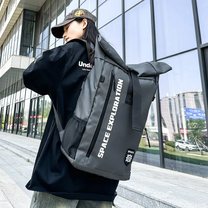 Large Capacity Backpack Men's Backpack Outdoor Sports Basketball News Travel Backpack