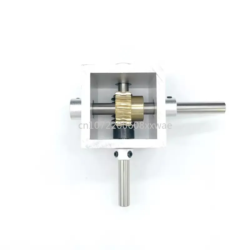 

Small gearbox worm gear reducer 90 degree right angle reversing gearbox, corner gear