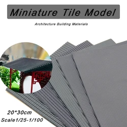 20*30cm 1:25-1:100 PVC Blue Tile Model Roof Tiles Architecture Building DIY Making Model for Diorama 3pcs/lot