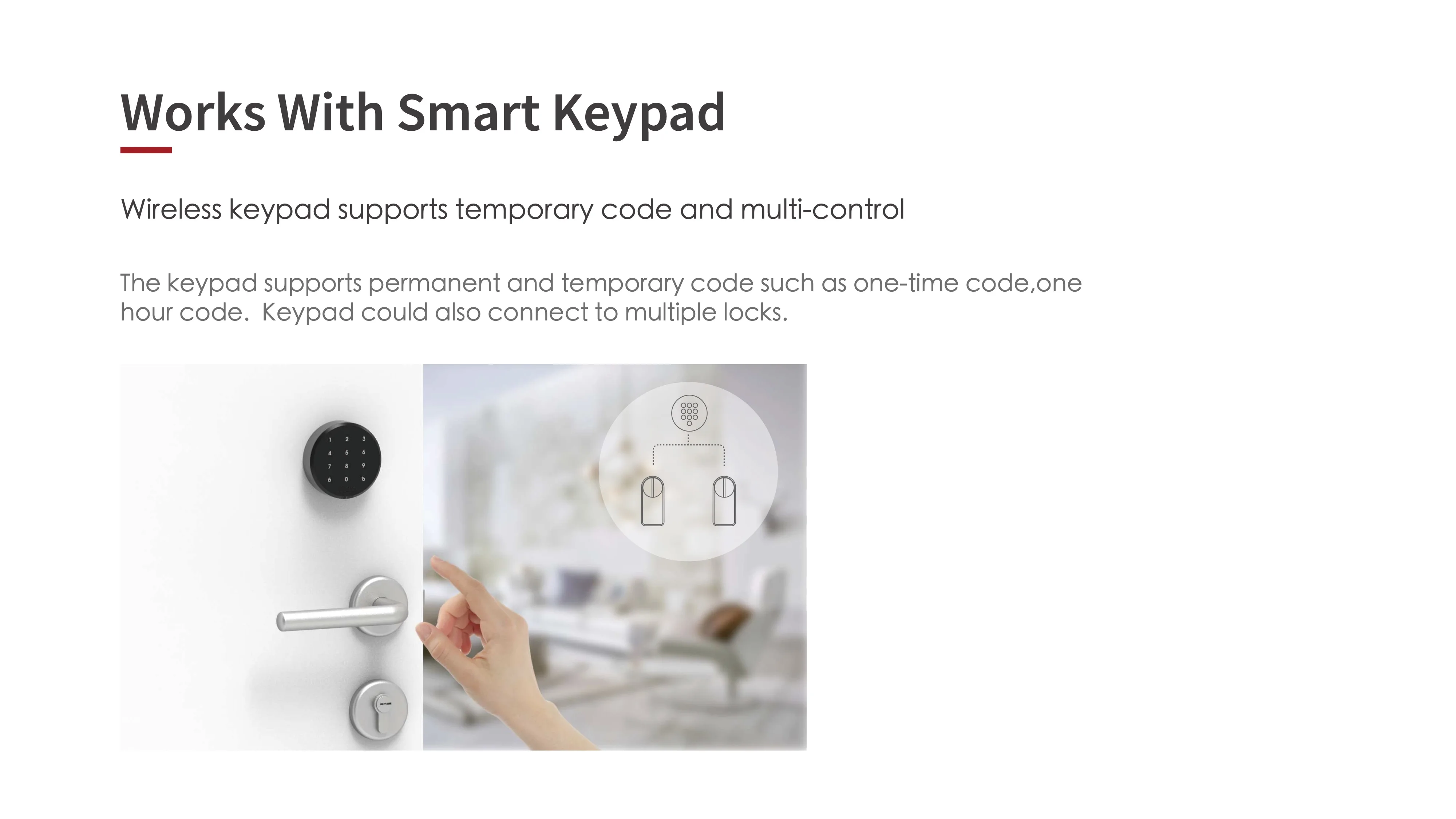 Tuya Smart Lock for Hotels Apartments & Offices - Bluetooth APP Fingerprint Password Smart Key Unlocking