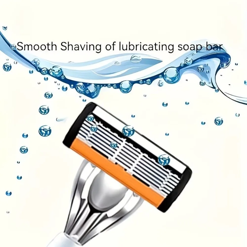 13 pcs Gifts 6-Layer Men's Shaver Anti-Slip Washable Safety beard grooming Replaceable Refills Handheld Beard Removal Men
