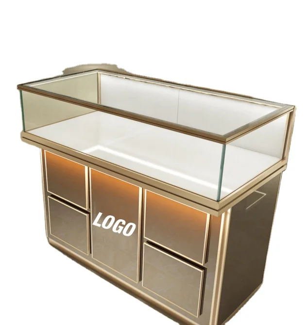 

Custom.Glass Jewelry Showcase Display Jewellery Cabinet with Carton Packing for Counter Use