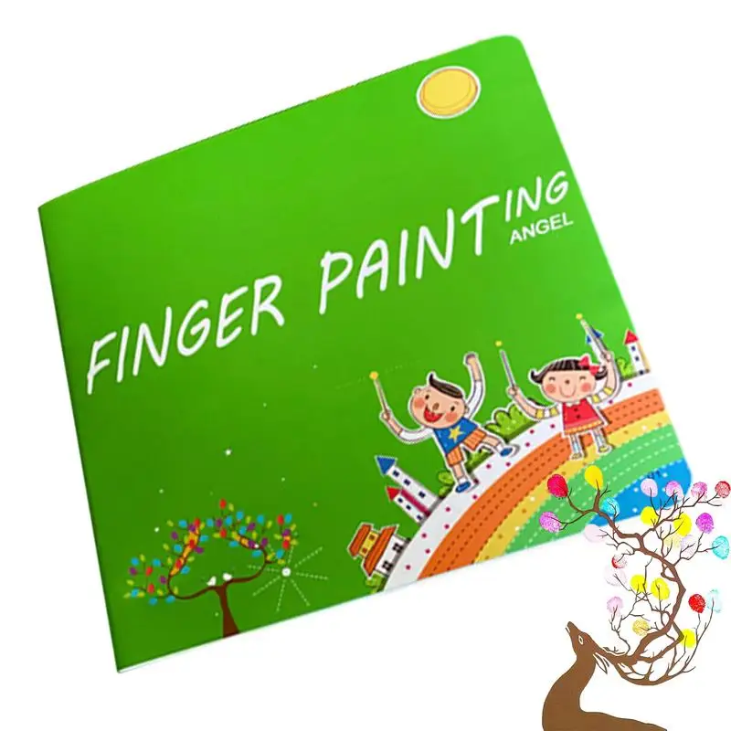 DIY Finger Drawing Crafts DIY Finger Drawing Kit 24 Colors Unny Art Painting Crafts With Book For Kids Children Boys Birthday