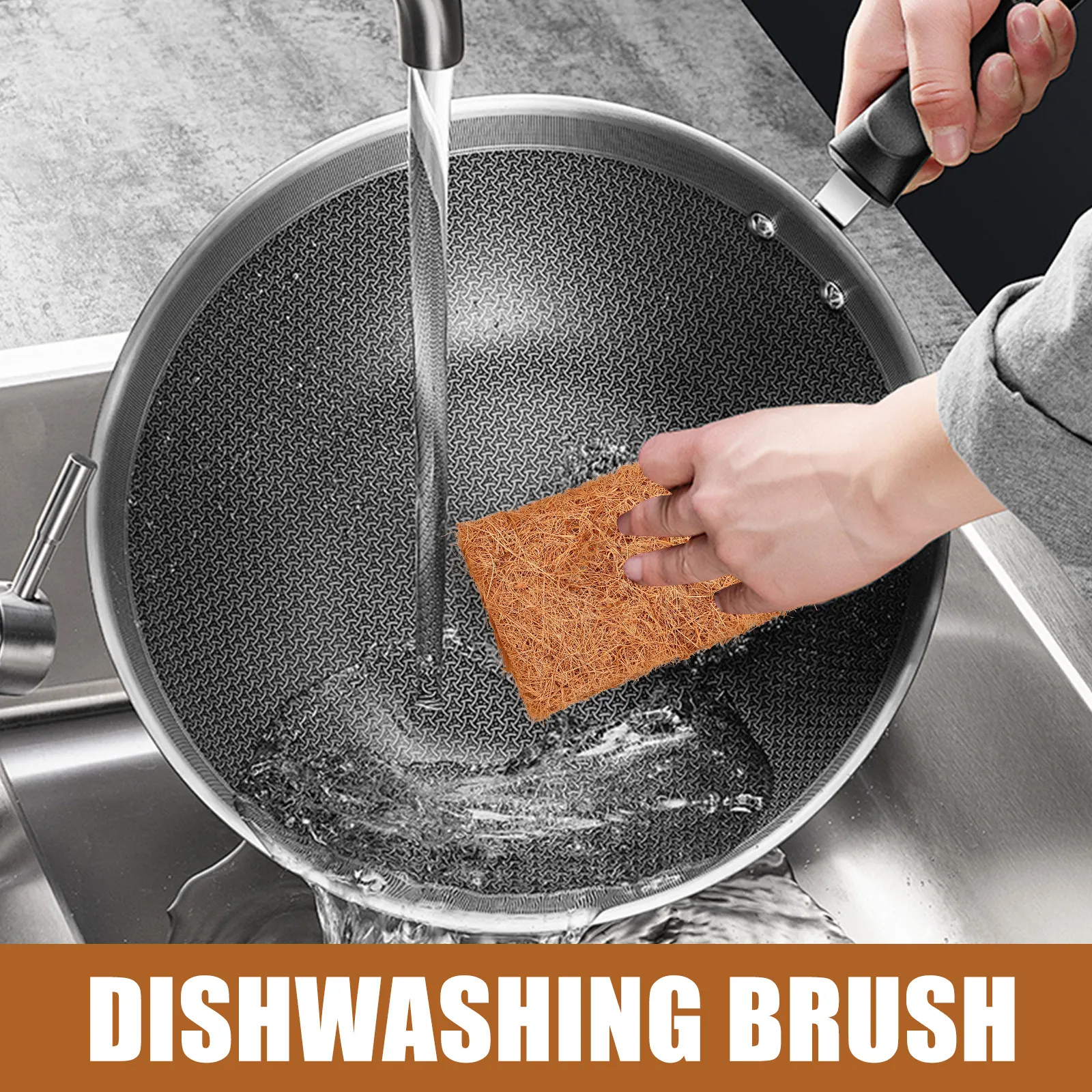 

Набор из 3 кухонных полотенец из пальмового волокна для мытья посуды, салфетки для удаления жира, многоразовые, для интенсивной очистки