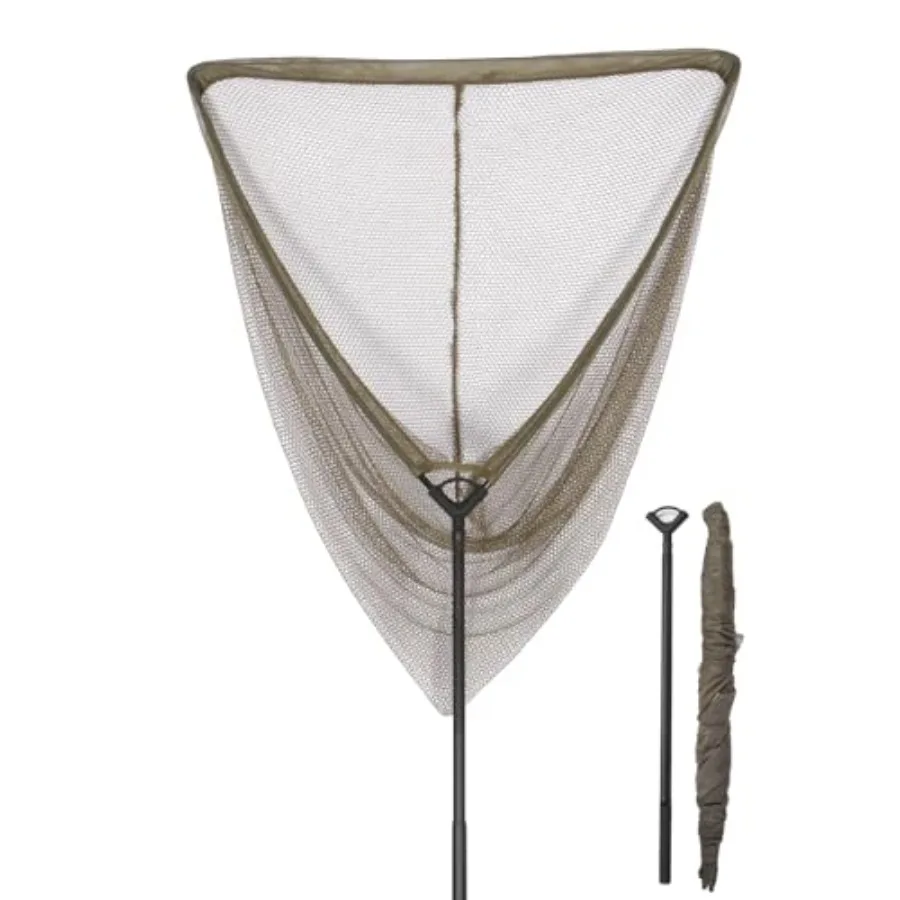 

Landing Net for Carp Fishing 32 Inch Large Fishing Net 6 Feet Telescoping Carbon Fiber Long Handle Saltwater Big Fish Holds Up