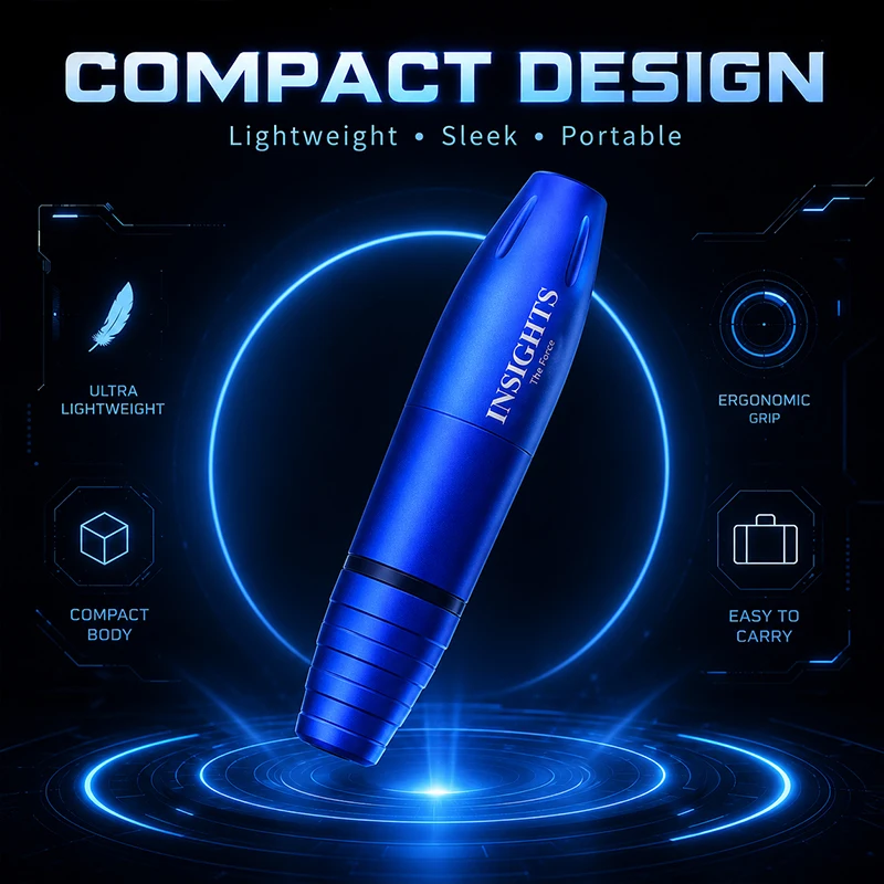 INSIGHTS Wireless Tattoo Pen Ergonomic Design Coreless Motor PMU Permanent Makeup Machine For Professional Tattoo Artists
