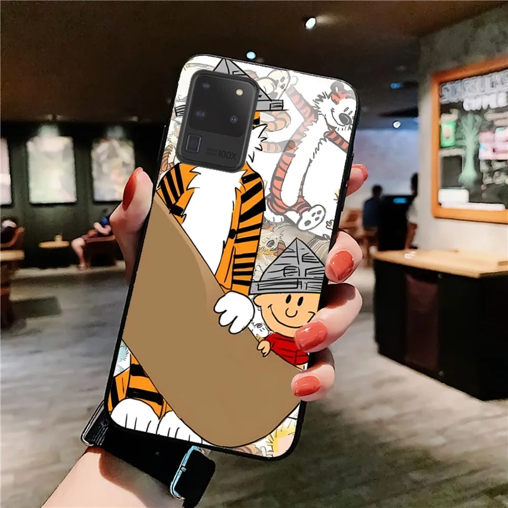 C-Calvin and H-Hobbes Phone Case For Samsung S 9 10 20 21 22 23 30 23plus lite Ultra FE S10lite Fundas