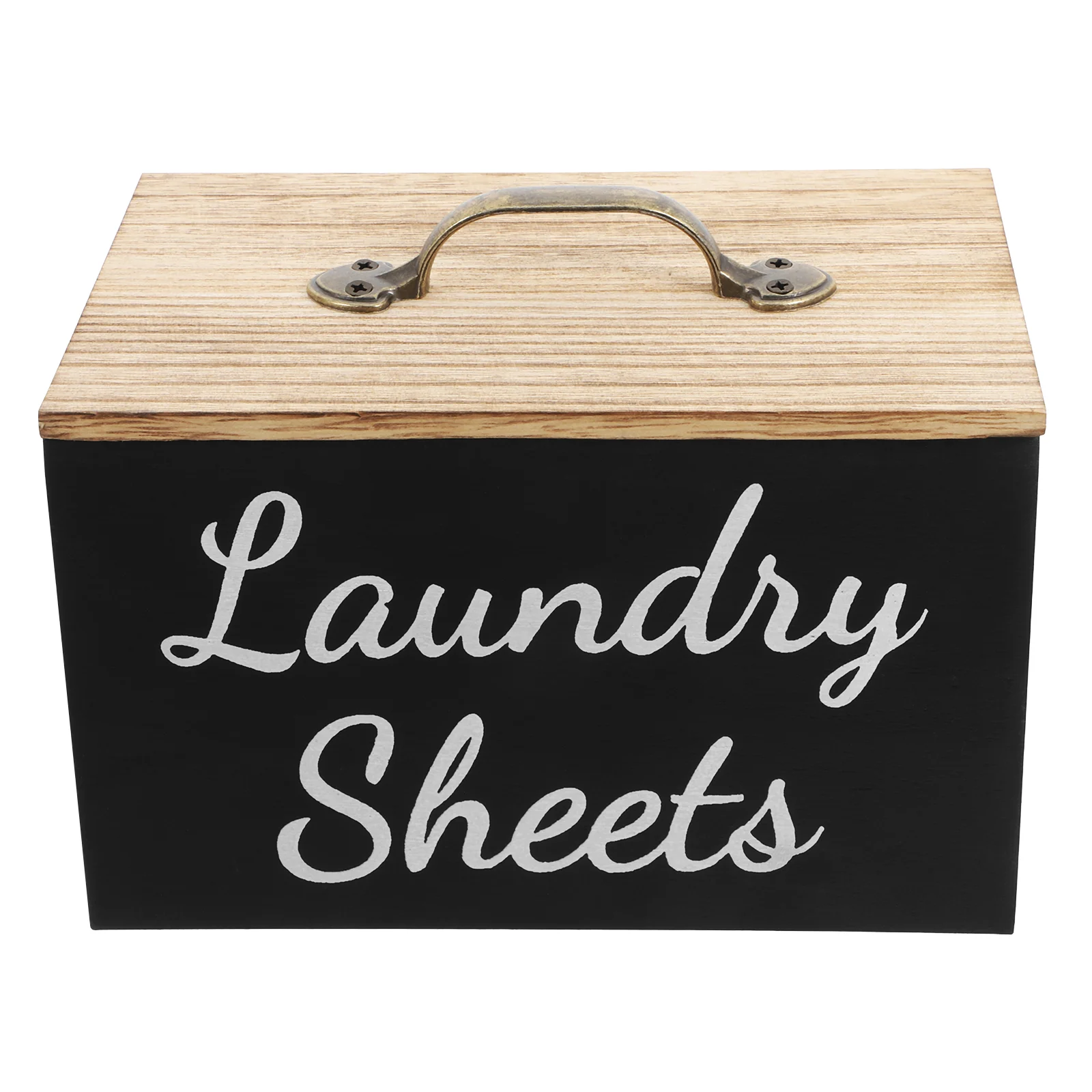 

Laundry Room Storage Box Dryer Sheet Holder Large Capacity Wood Tissue Dispenser Fabric Softener Basket Multifunctional Easy