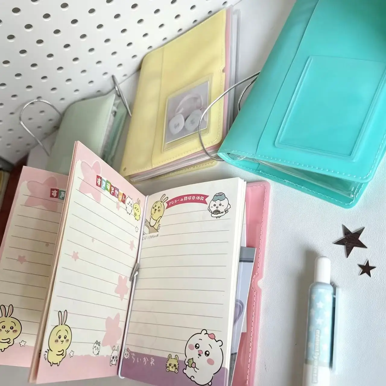 Ins Style Jelly TN Passport Holder with Inner and Outer Pockets Travel Document Bag Office Stationery