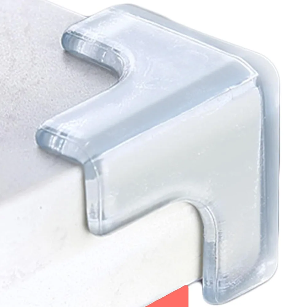 Protectores de esquina de la mesa de la cabeza del bebé de la película protectora anticolisión de silicona transparente en forma de T de esquina anticolisión