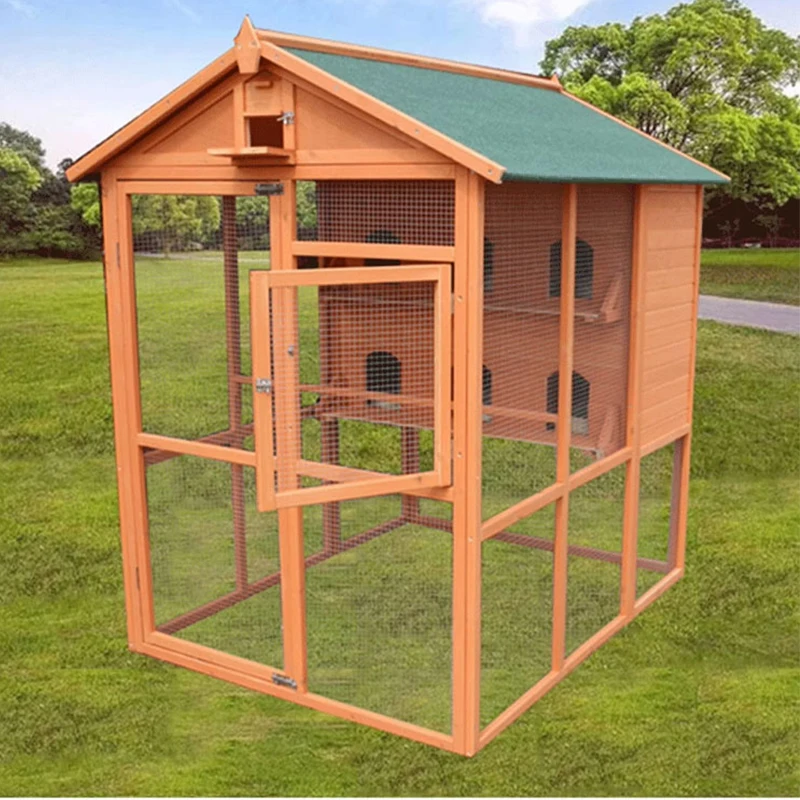 

New Design Large Rainproof Wood Outdoor Pigeon & Poultry Farm Breeding Cage Pet House Furniture for Urban Farms & Gardens