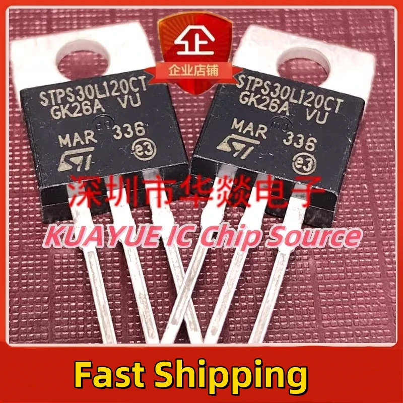 10PCS-30PCS/ STPS30L120CT TO-220  Fast Shipping Quality Guarantee