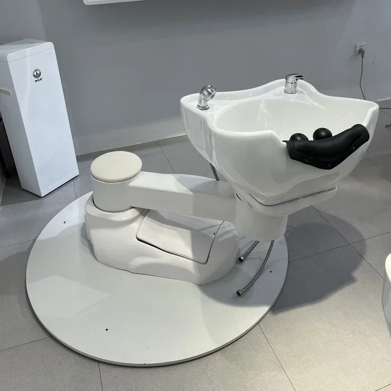 Dedicated punch bed, movable beauty salon, multi-functional rotary electric shampoo bed