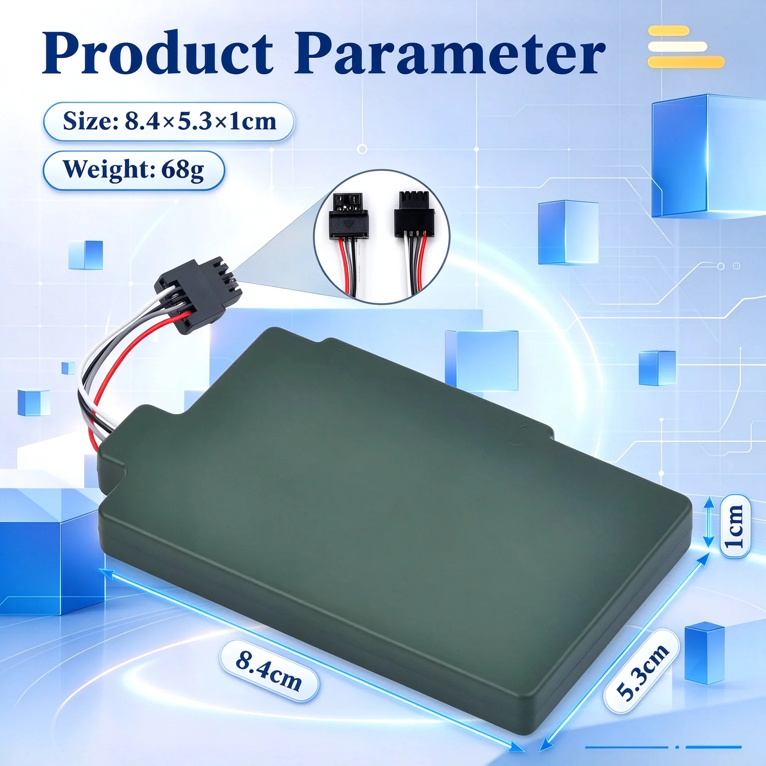 WUP-001 3.6V 6000mAh High Capacity Li-ion Replacement Battery For Wii U GamePad WUP-010 WUP-012 Controller with Screwdriver