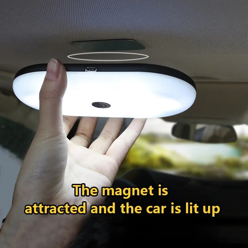 

STONEGO Car Reading Light Lamp Dome Car Magnet Led Ceiling USB Charging Reading Light Roof