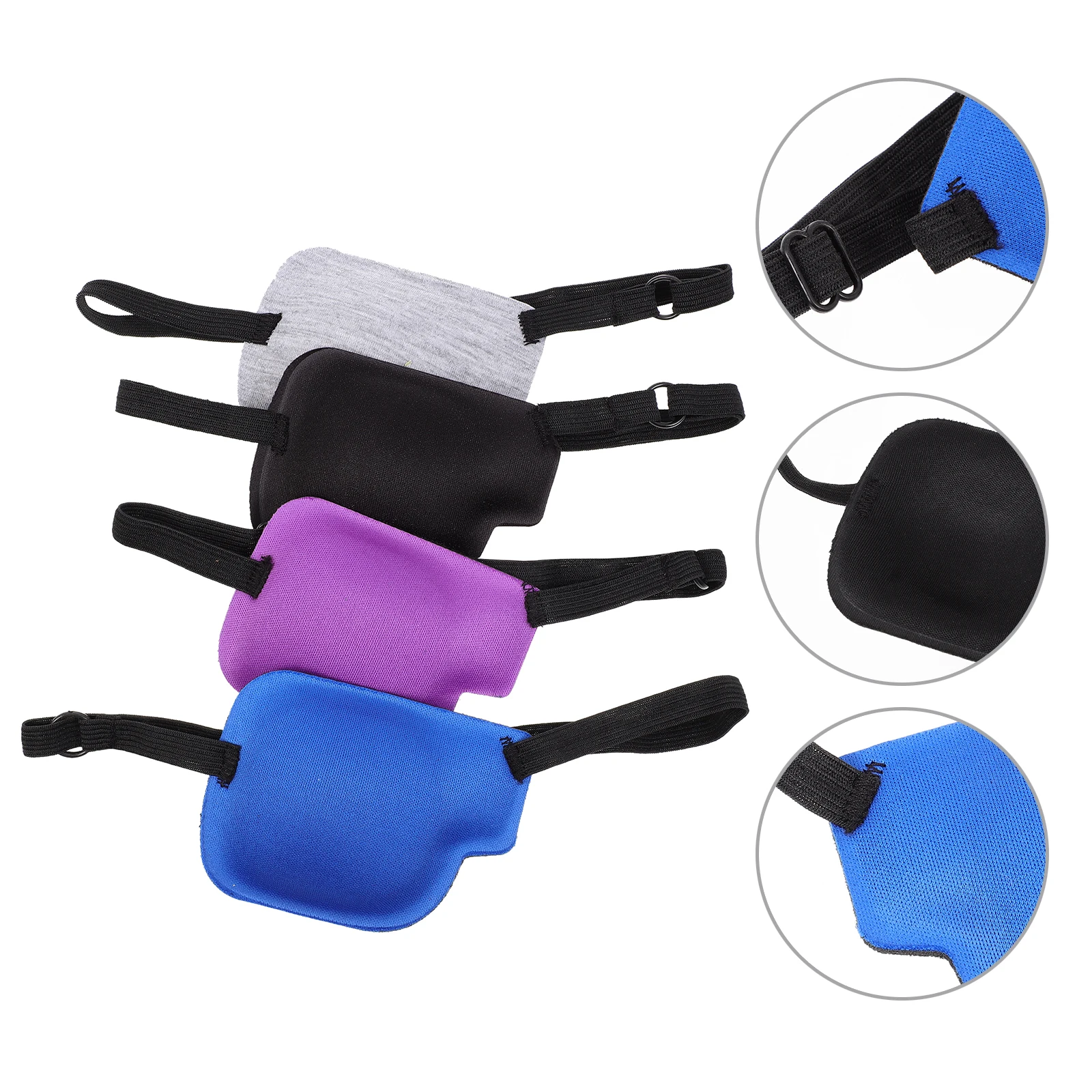 

4 Pcs Aldult 3d Eye Mask Child Patches for Polyester Adjustable Lazy Cover