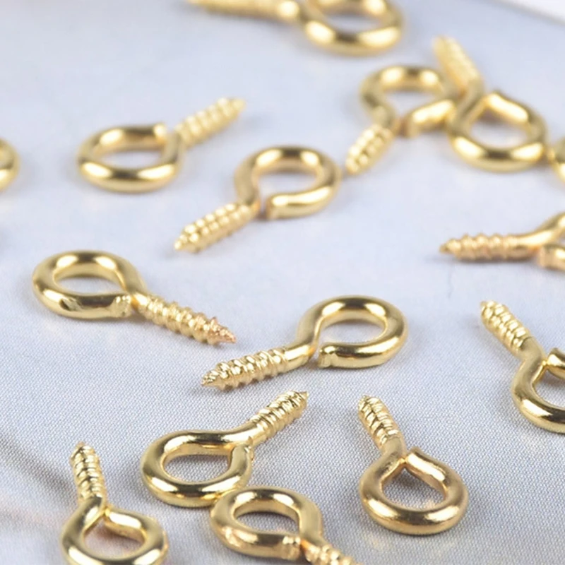 220 Pcs for Key Ring with Chain Jump Rings Screw Eye Pins Golden Silver Keychain Rings Set for Resin DIY Crafts Jewelry