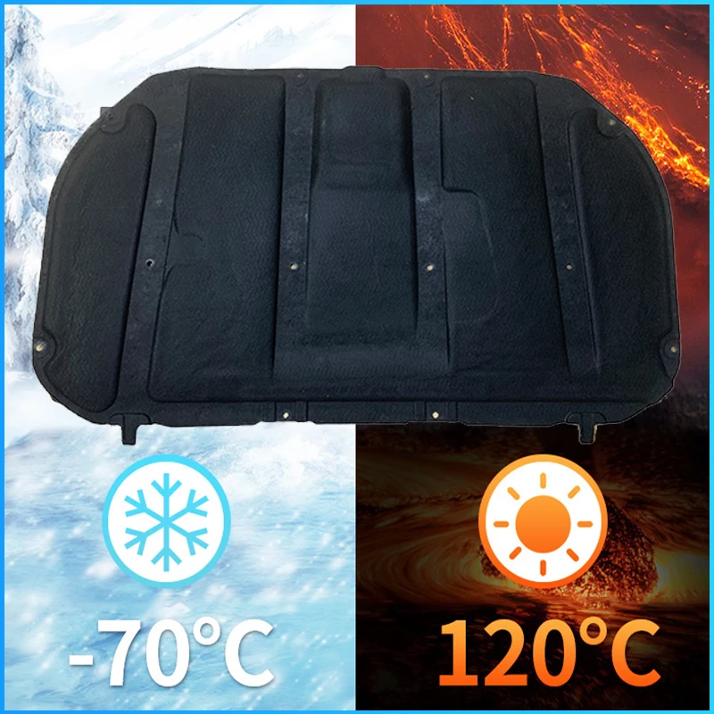 For Toyota Fortuner 2016-2023 18 2019 2020 22 Cover Engine Firewall Cotton Pad Gasket Heater Hood Insulation Layer Soundproofing