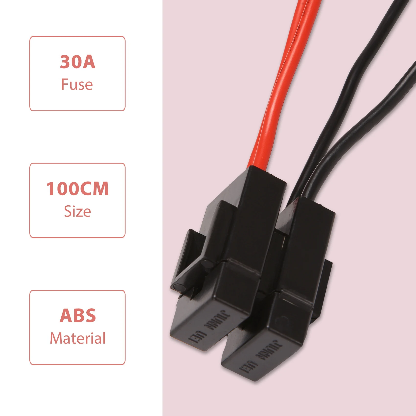 30A Fuse 6 PIN Short Wave Power Supply Cord Cable For Yaesu FT-857D IC-725A 1 metres
