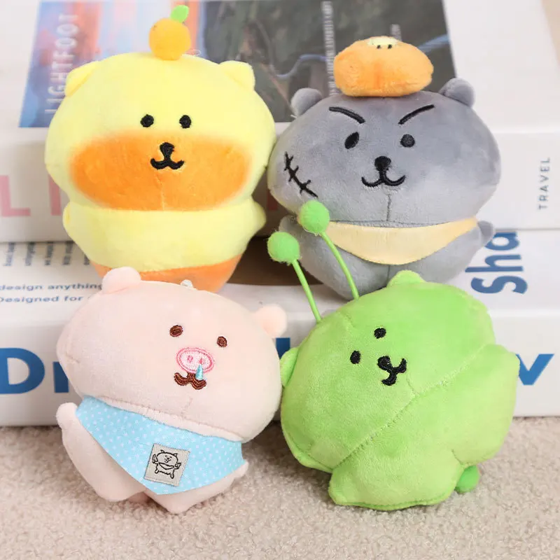 

Nagano Joke Bear Plush Keychain Cute Self-Deprecating Bear & Friends Soft Stuffed Doll Pendant for Fans
