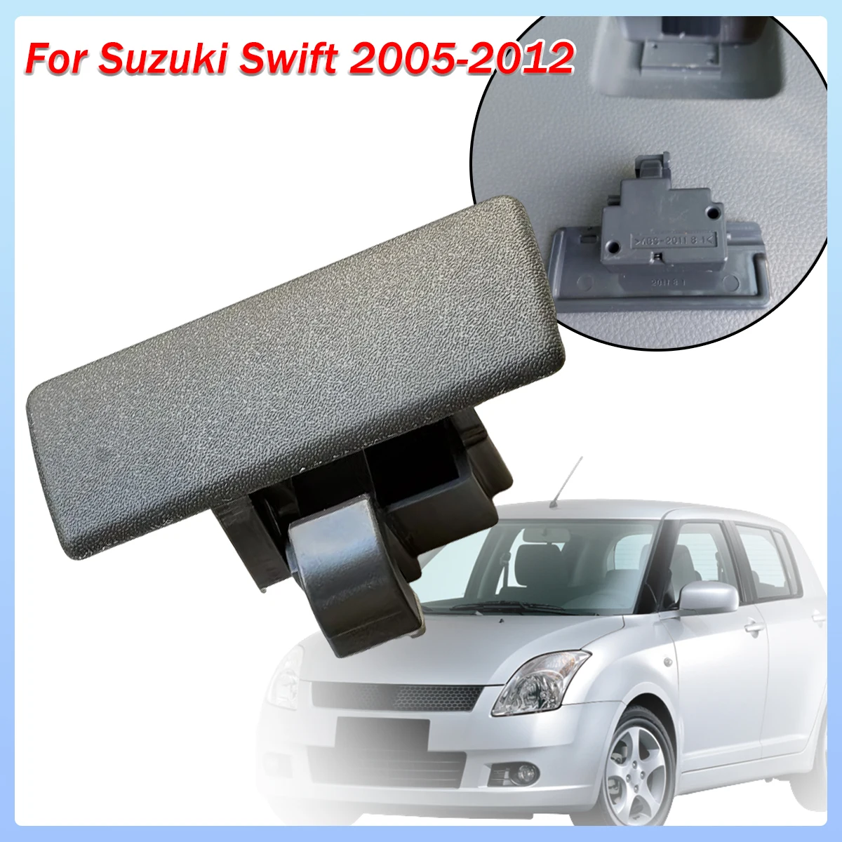 

For Suzuki Swift Glove Box Lid Cover Lock Handle Clip Assembly Gray 7343063J02V6N 2005-2011 2012 Repair Kit Replacement Parts