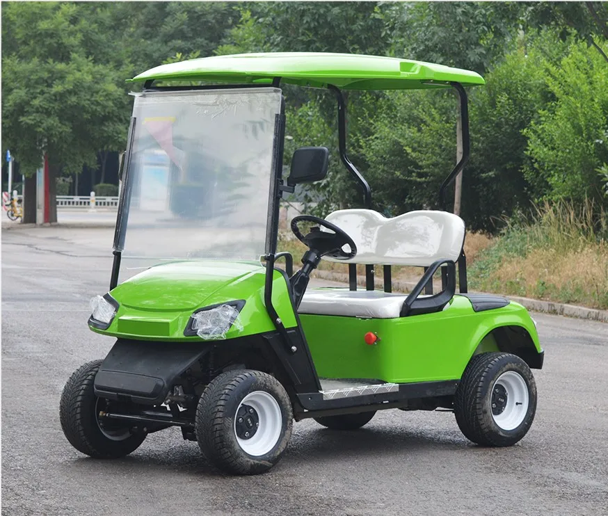 2 Seater Electric Golf Cart with Lithium Battery 3.5KW Motor Cargo Box Utility Vehicle for Hotel Resort Use