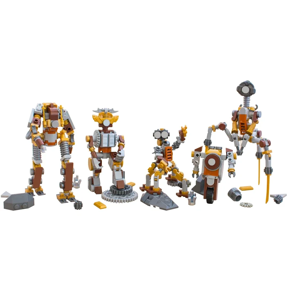 Moc Retro Mech Krijger Mechanica Stoomt Robot Model Bouwstenen Creativiteit Bakstenen Speelgoed Voor Kinderen Jongen Verjaardagscadeau