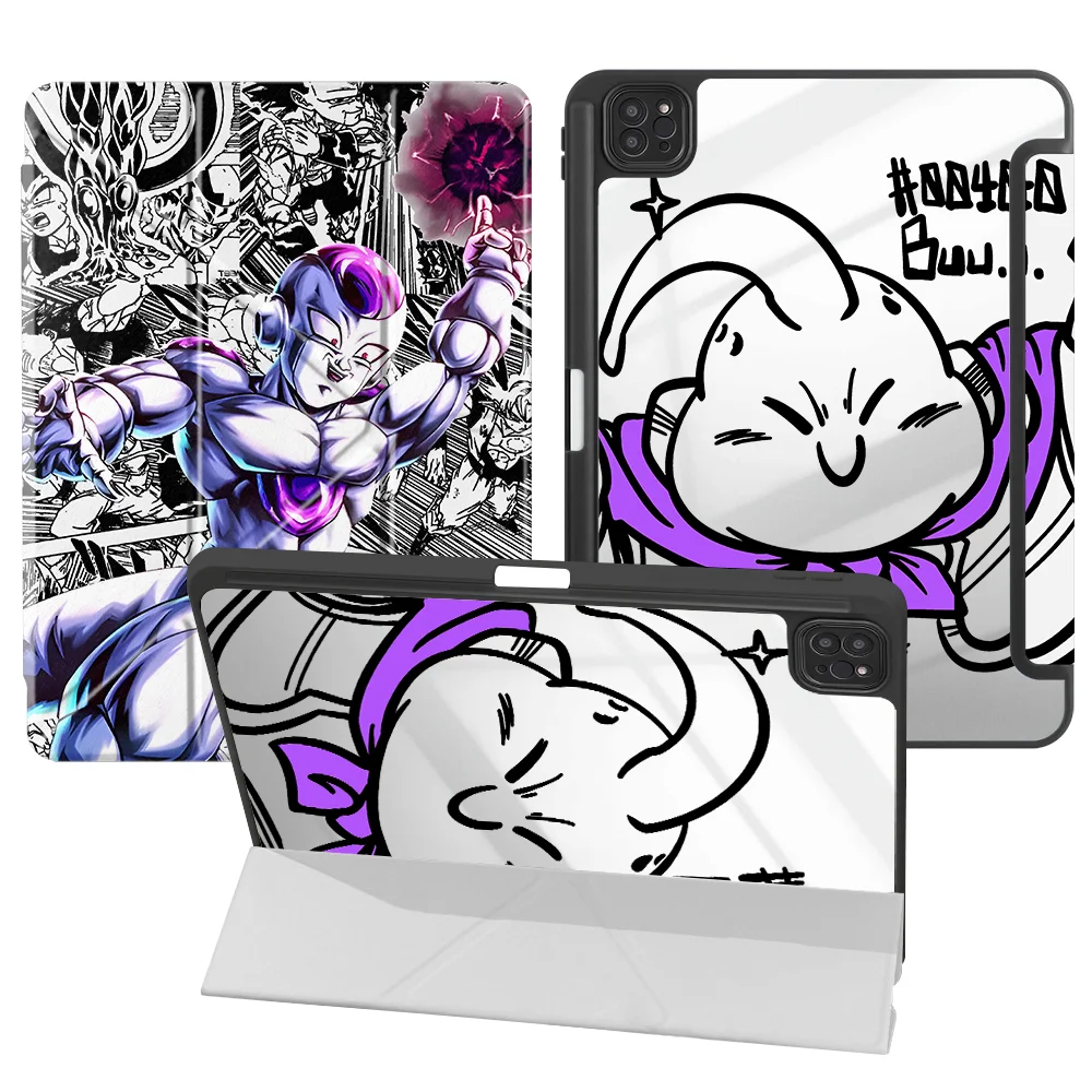 Tablet Case For iPad Pro M4 13 2025 2026 9th 10th Gen 11th 12th Air 8 M2 M3 3 Mini 7 6 5 With Pen Slot Cover Super Dragon Balls