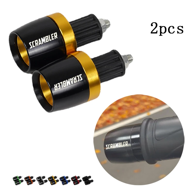 

Motorcycle Handlebar Grips Bar Ends Cap 22mm Handle Counterweight Plug For Ducati Scrambler 400 800 1100 Scrambler1100/800/400