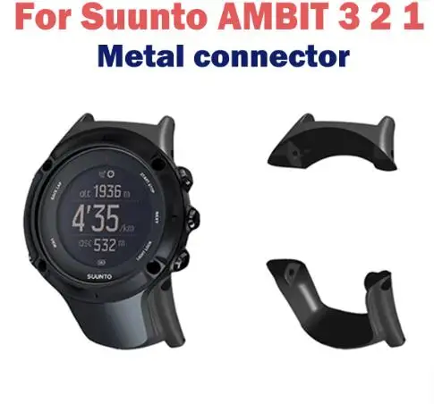 For Suunto Ambit Sunnto Ambit 3/3PEAK/3 Run/2R/2S/2/ Stainless Steel Watchband Loop Clasp Watchband Connector