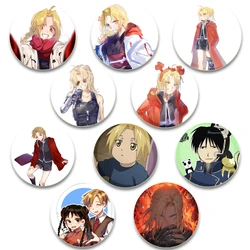Anime Fullmetal Alchemist Enamel Pin Winry Rockbell Edward Elric Brooch Cosplay Lapel Badges Backpack Bag Jewelry Accessories